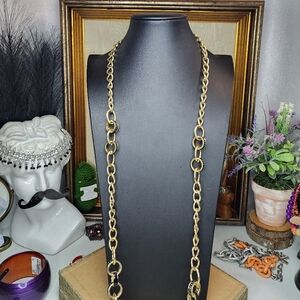 Avenue Gold Tone Link Necklace 40-42" SSP#614-